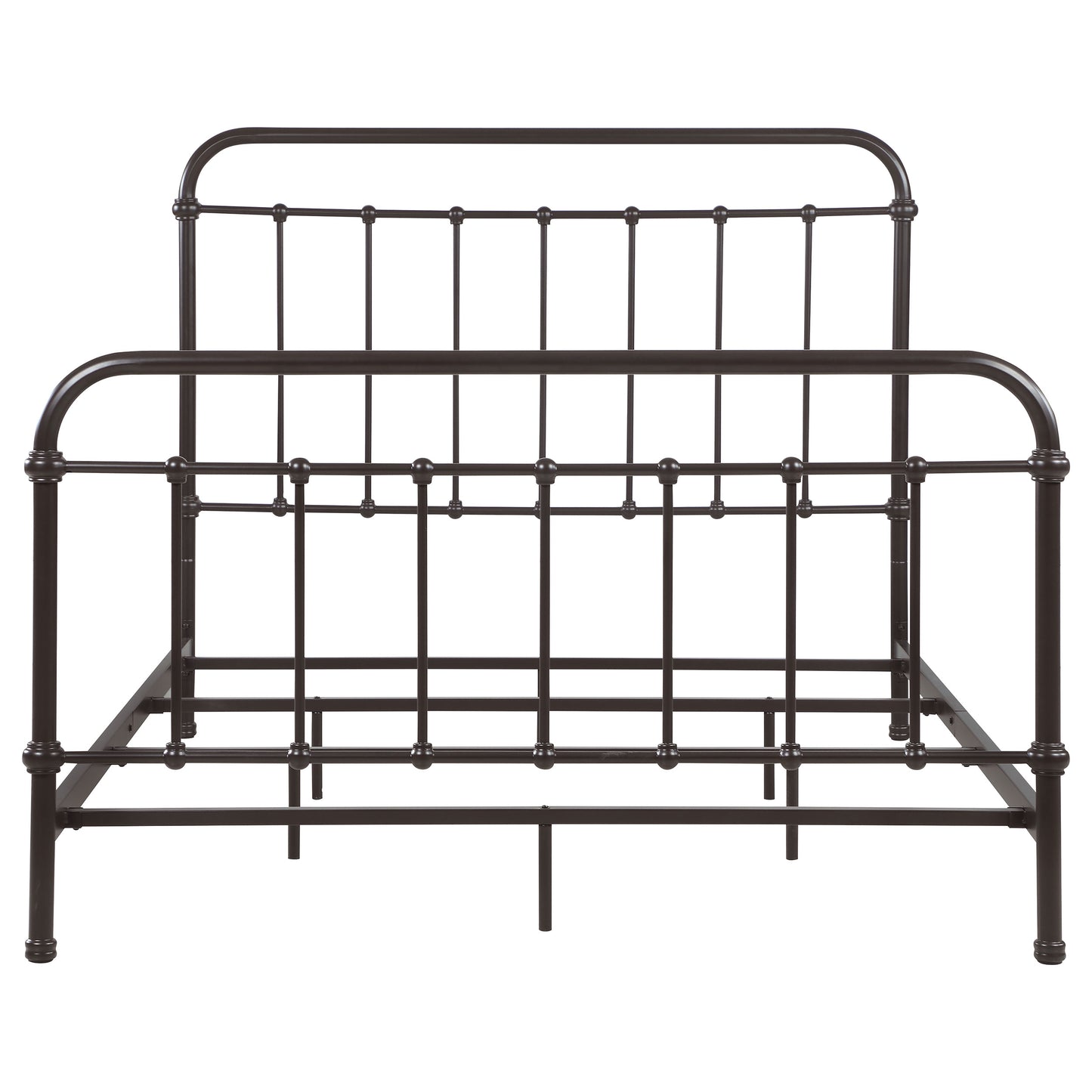 Livingston Metal California King Open Frame Bed Dark Bronze