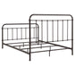 Livingston Metal California King Open Frame Bed Dark Bronze