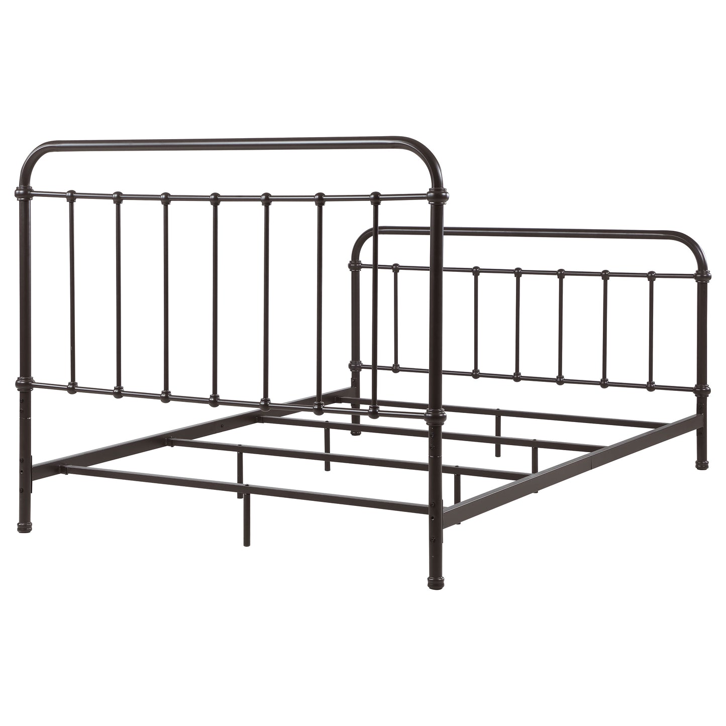 Livingston Metal California King Open Frame Bed Dark Bronze