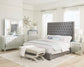 Camille 4-piece Queen Bedroom Set Metallic Mercury