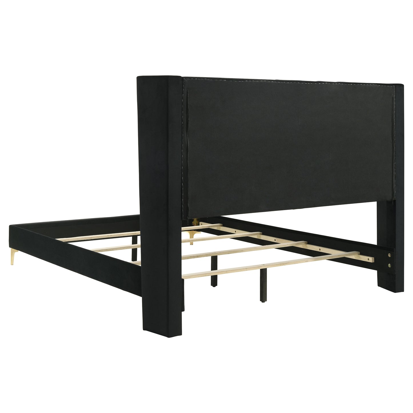 Kendall Upholstered Eastern King Panel Bed Black