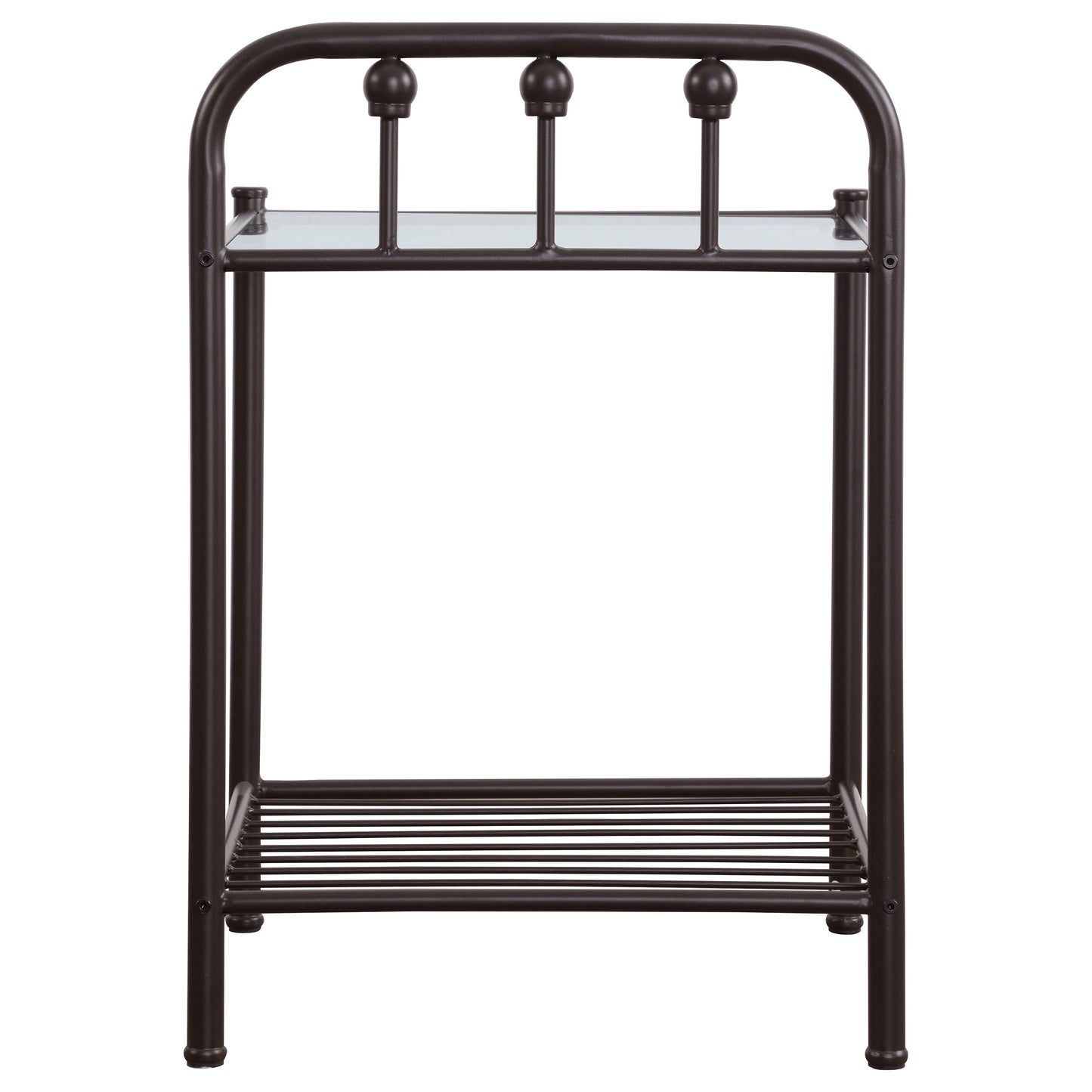 Livingston Metal 1-shelf Nightstand Dark Bronze