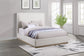 Knox Upholstered Queen Panel Bed Cream