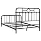 Packlan Metal Eastern King Open Frame Bed Matte Black