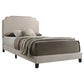 Tamarac Upholstered Eastern King Panel Bed Beige