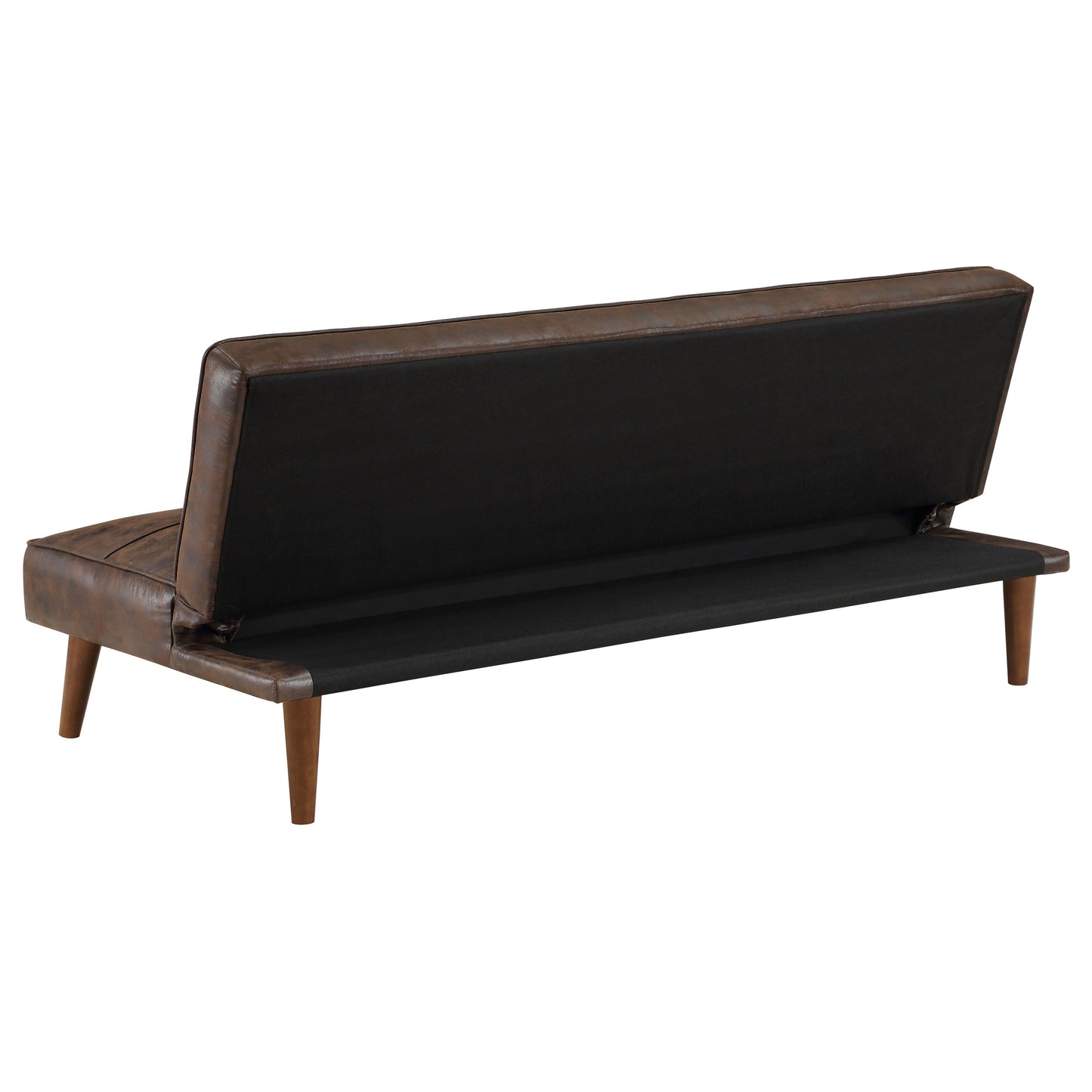 Jenson Upholstered Tufted Convertible Sofa Bed Dark Coffee