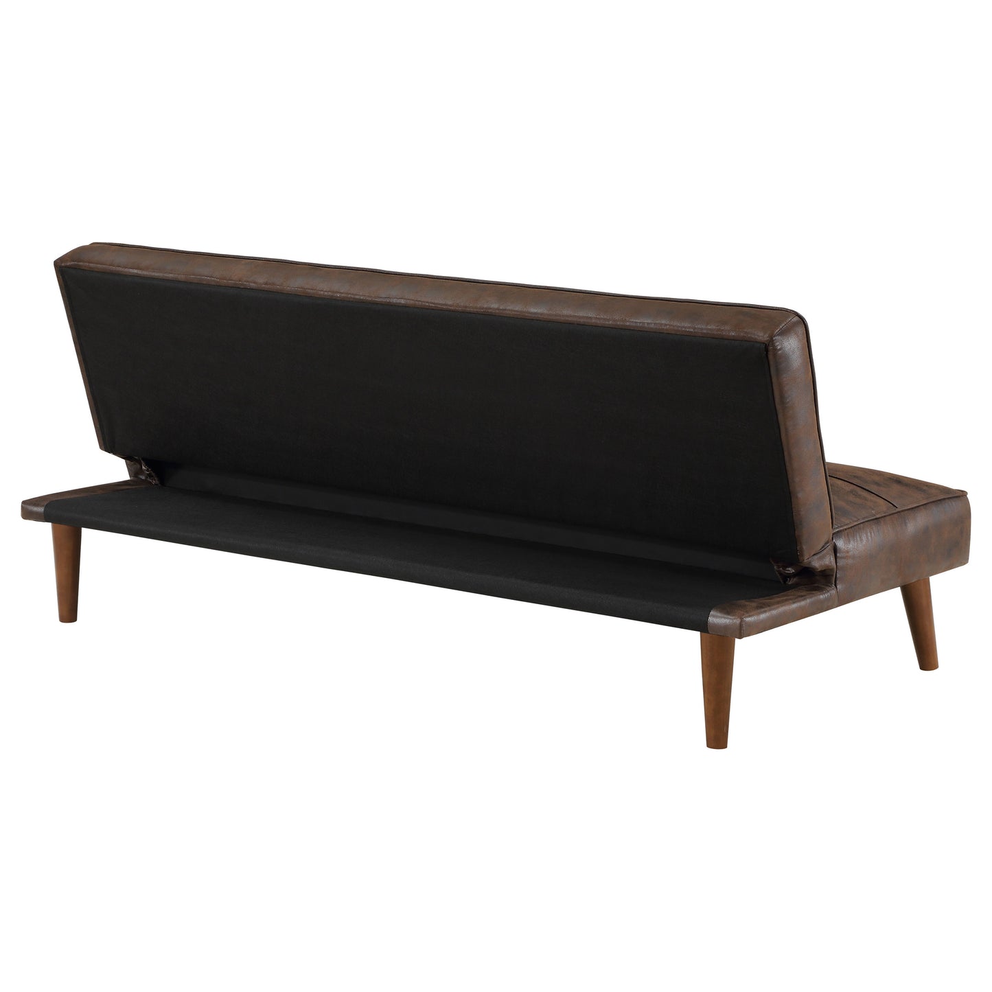 Jenson Upholstered Tufted Convertible Sofa Bed Dark Coffee