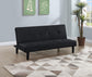 Stanford Upholstered Tufted Convertible Sofa Bed Black