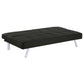 Joel Upholstered Tufted Convertible Sofa Bed Black