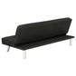 Joel Upholstered Tufted Convertible Sofa Bed Black