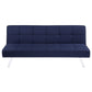 Joel Upholstered Tufted Convertible Sofa Bed Blue