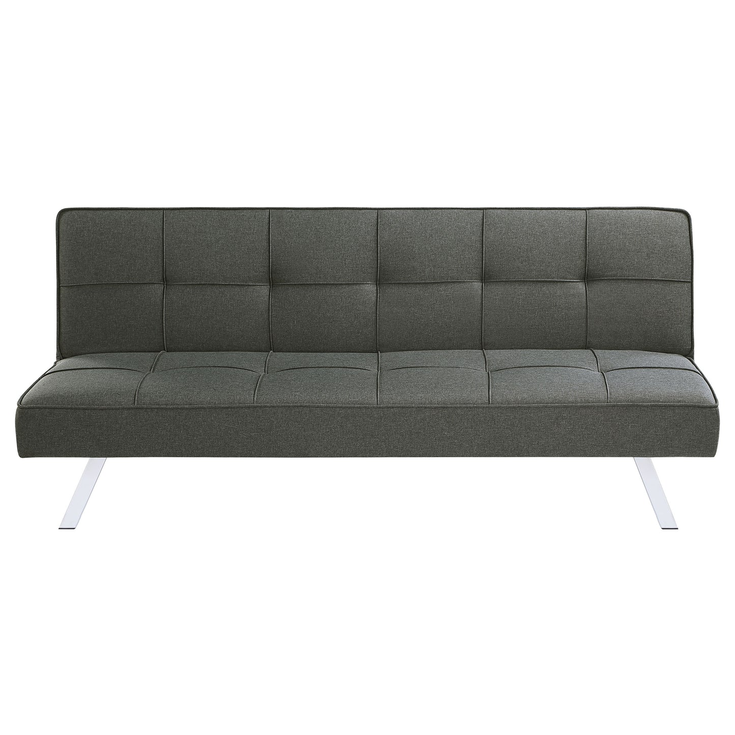 Joel Upholstered Tufted Convertible Sofa Bed Grey