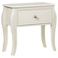 Dominique 1-drawer Youth Nightstand Cream White