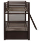 Oliver Wood Twin Over Twin Bunk Bed Java