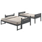 Littleton Wood Twin Over Full Bunk Bed Grey