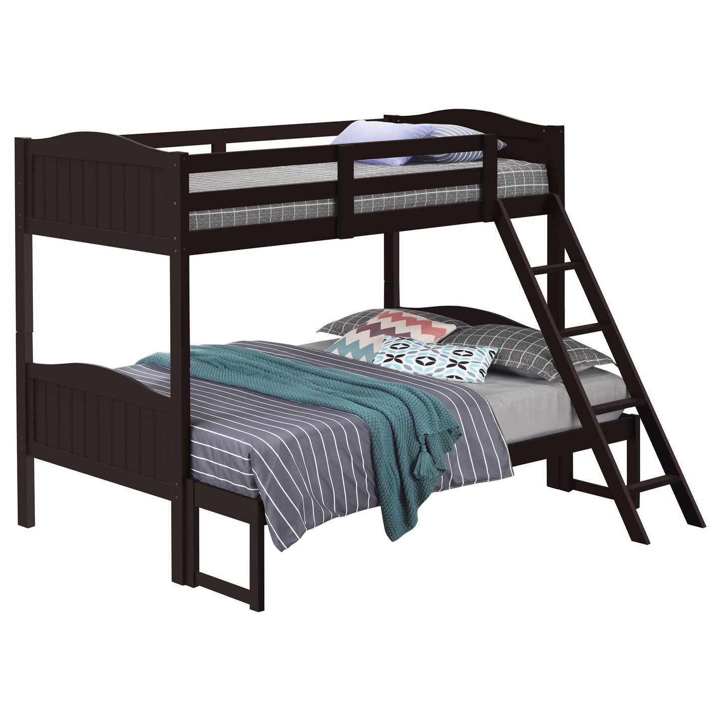 Arlo Wood Twin Over Full Bunk Bed Espresso