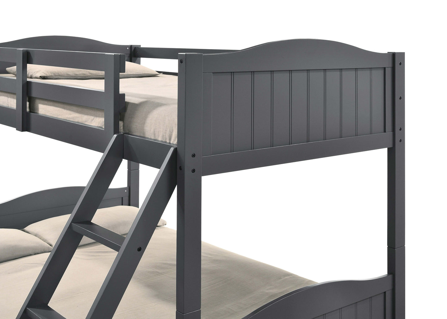 Arlo Wood Twin Over Full Bunk Bed Grey