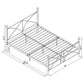 Hart Metal Queen Open Frame Bed Matte Black