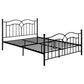 Klossen Metal Queen Open Frame Bed Black