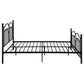 Klossen Metal Queen Open Frame Bed Black