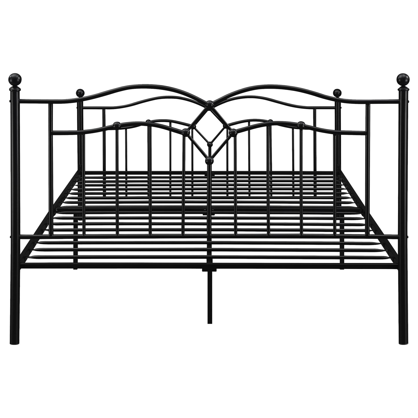 Klossen Metal Queen Open Frame Bed Black