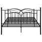 Klossen Metal Queen Open Frame Bed Black