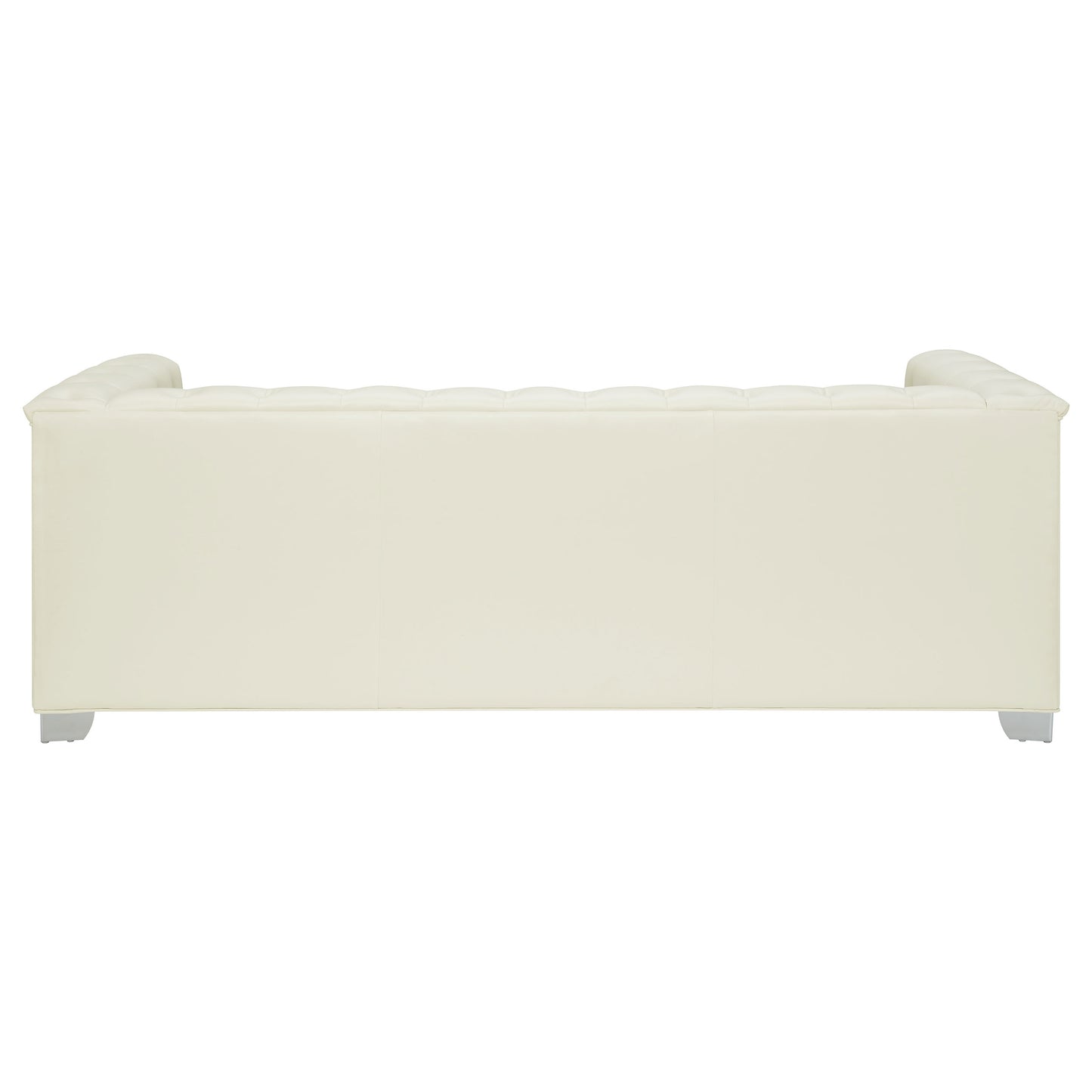 Chaviano Upholstered Track Arm Sofa Pearl White