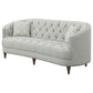 Avonlea Upholstered Sloped Arm Sofa Grey Fabric