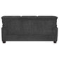 Clementine 2-piece Upholstered Padded Arm Sofa Set Grey