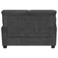 Clementine Upholstered Padded Arm Loveseat Grey