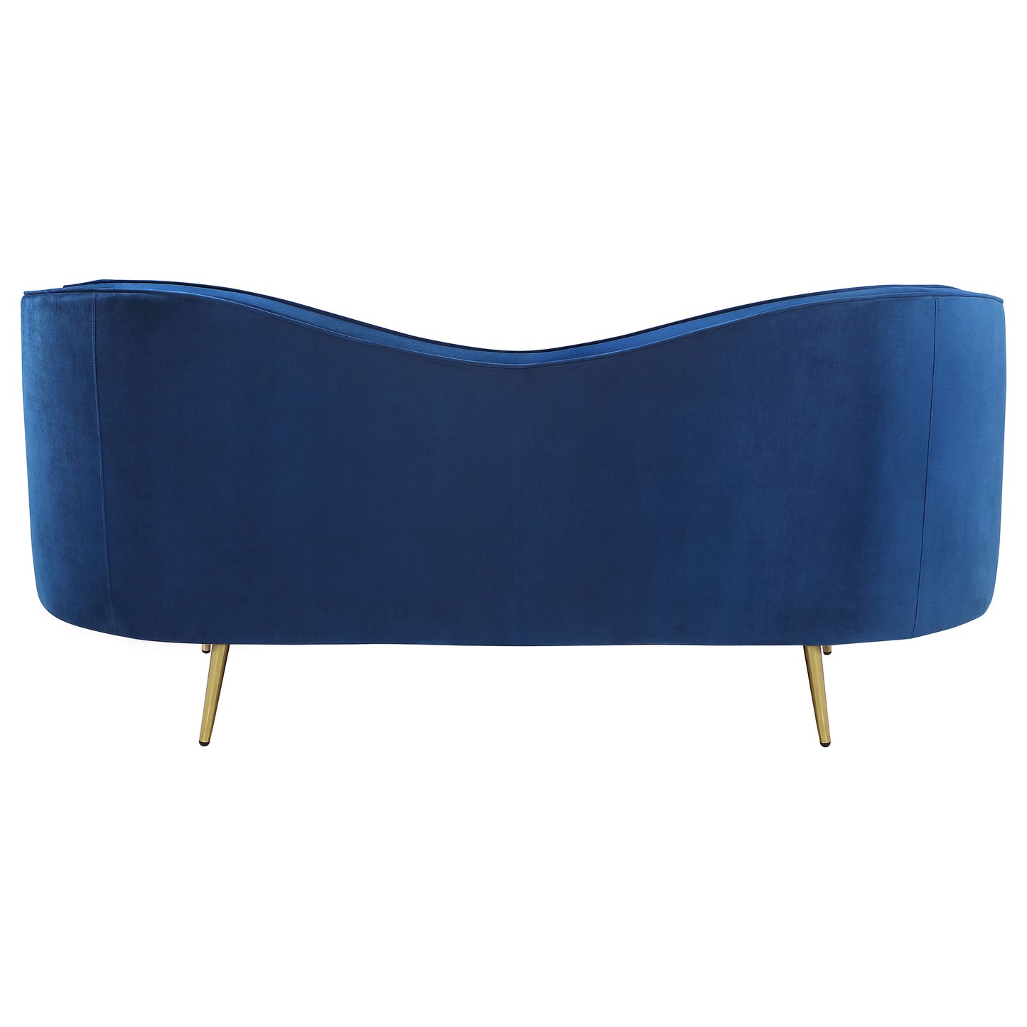 Sophia Upholstered Channel Tufted Loveseat Blue