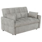 Cotswold Upholstered Convertible Sleeper Sofa Bed Light Grey