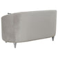 Avonlea Upholstered Sloped Arm Loveseat Grey Velvet