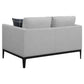 Apperson 3-piece Upholstered Track Arm Sofa Set Light Grey