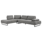 Arden Upholstered Sectional Sofa with Adjustable Back Taupe