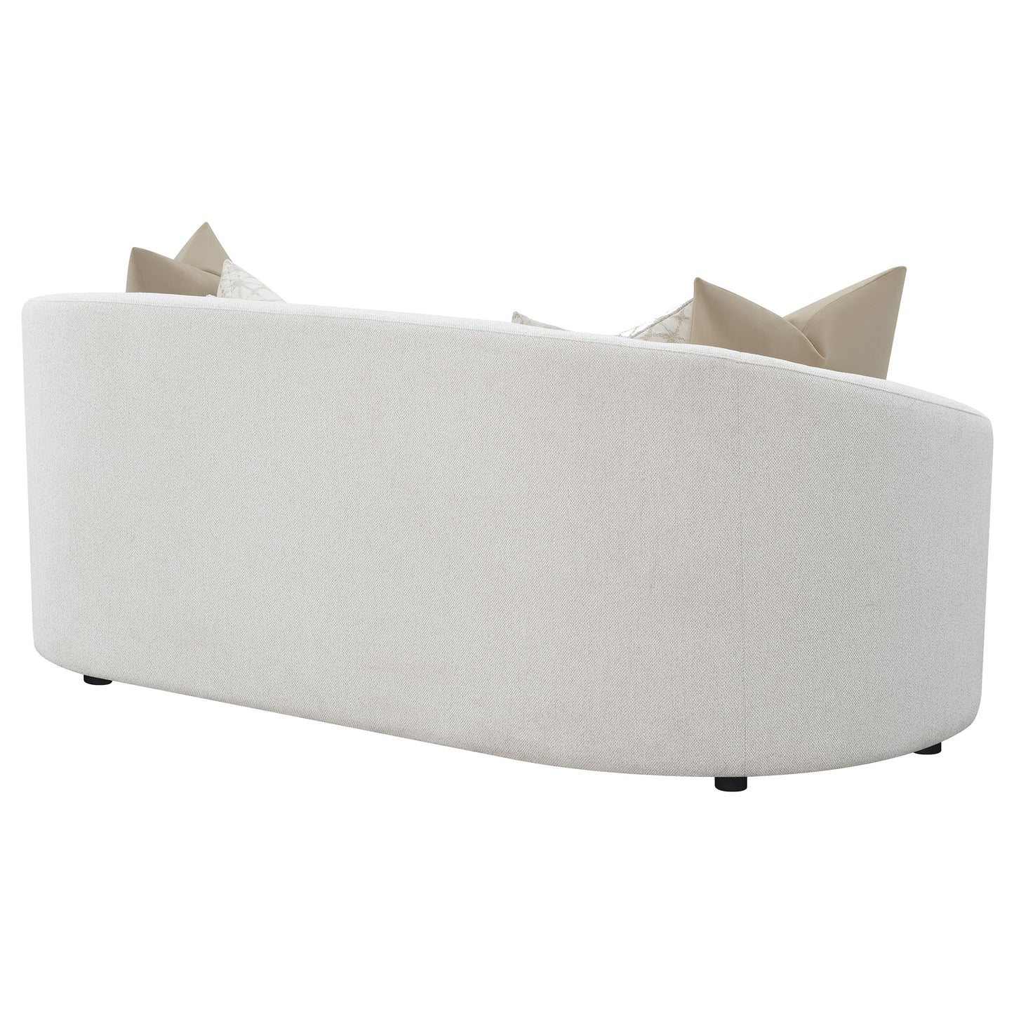 Rainn Boucle Upholstered Sloped Arm Sofa Latte