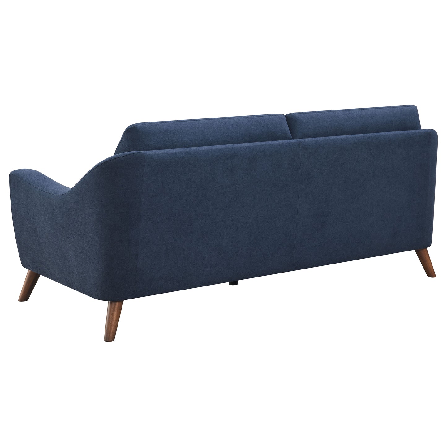 Gano Upholstered Sloped Arm Sofa Navy Blue