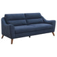 Gano 3-piece Upholstered Sloped Arm Sofa Set Navy Blue