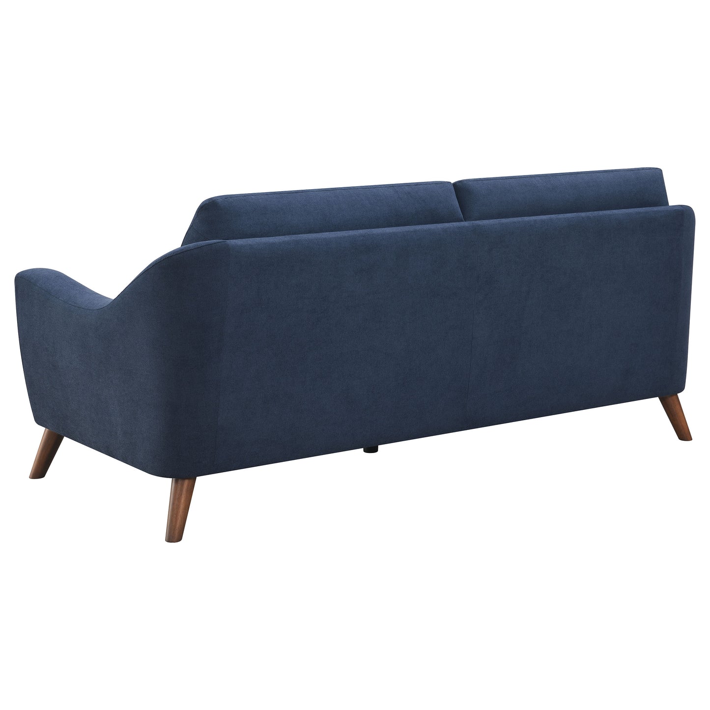 Gano 3-piece Upholstered Sloped Arm Sofa Set Navy Blue