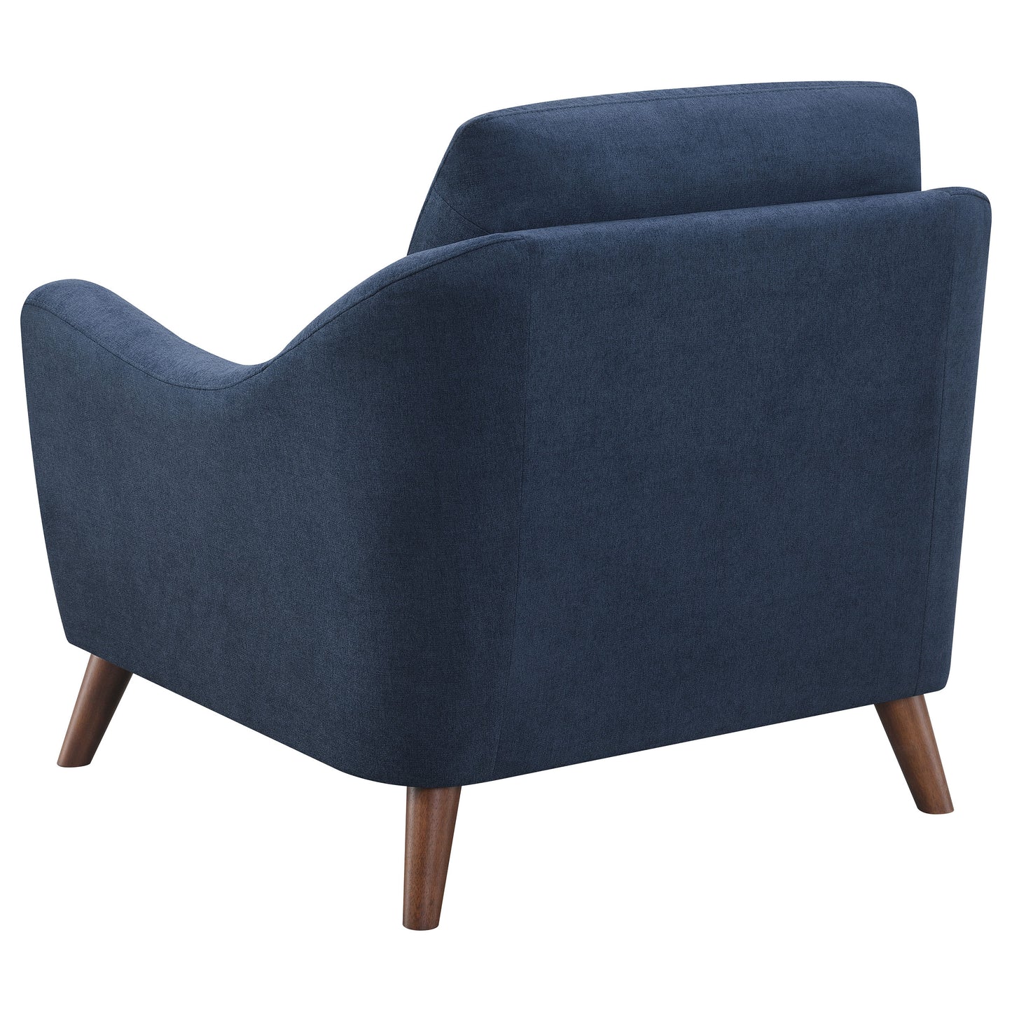 Gano Upholstered Sloped Arm Accent Chair Navy Blue