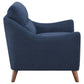 Gano Upholstered Sloped Arm Accent Chair Navy Blue