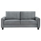 Davis Upholstered Rolled Arm Sofa Grey