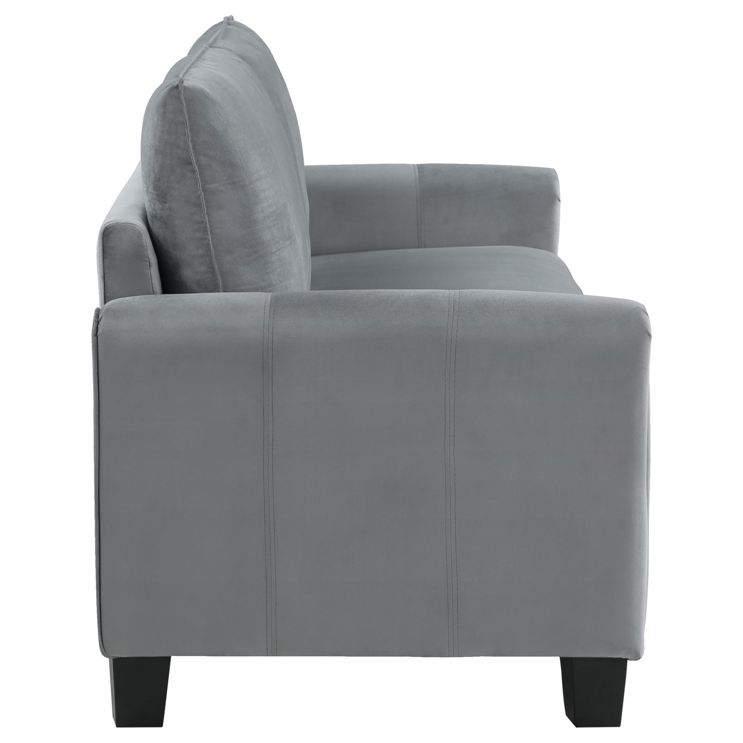 Davis 3-piece Upholstered Rolled Arm Sofa Grey