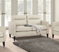 Jonah Upholstered Track Arm Loveseat Ivory