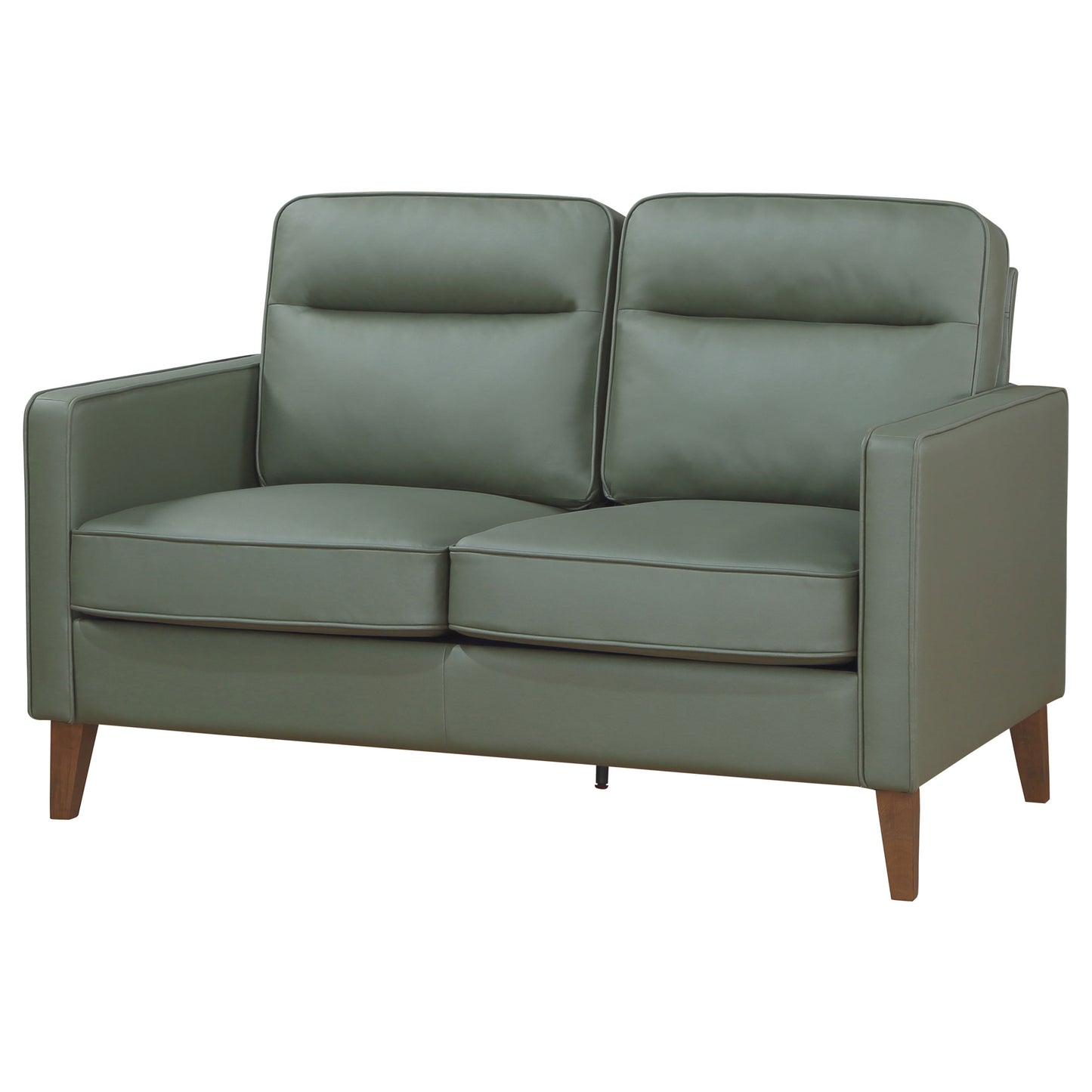 Jonah Upholstered Track Arm Loveseat Green