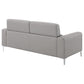 Glenmark Upholstered Track Arm Sofa Taupe