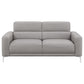 Glenmark Upholstered Track Arm Sofa Taupe