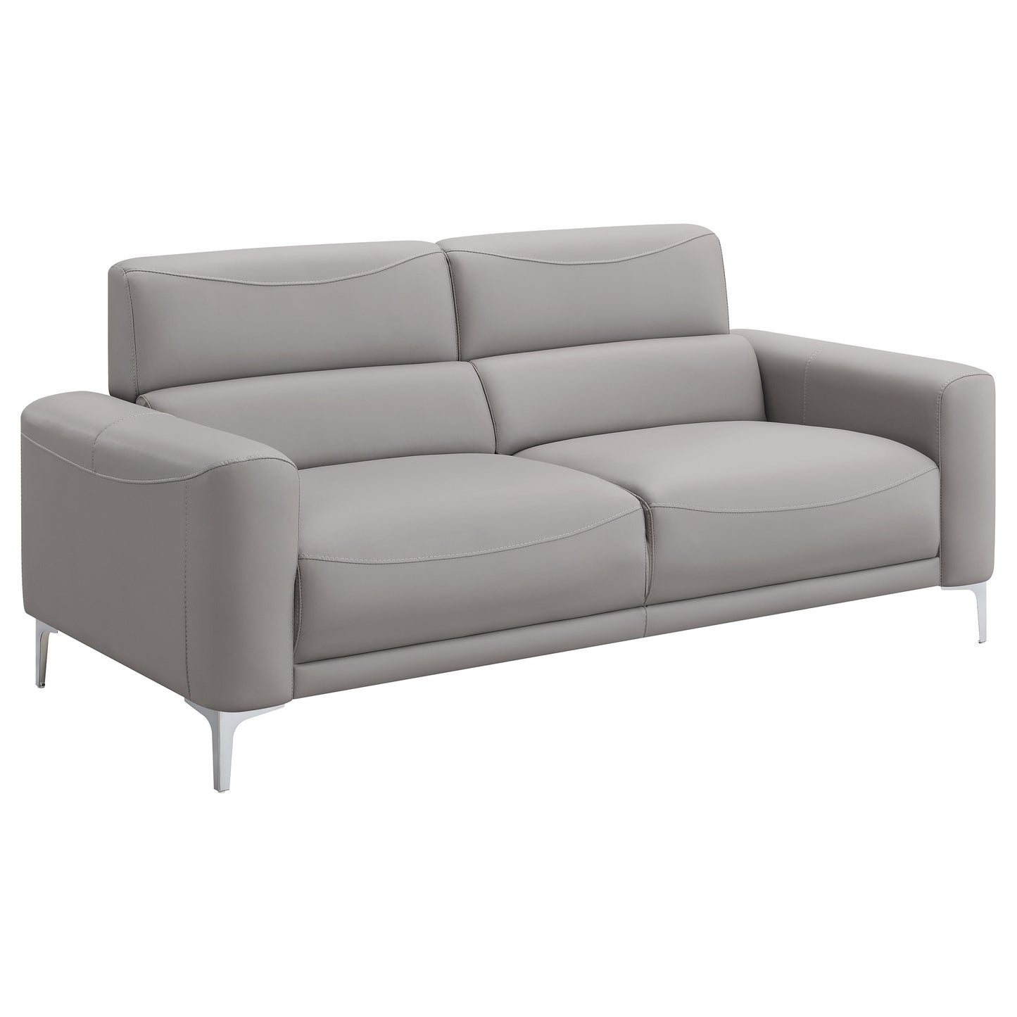 Glenmark 2-piece Upholstered Track Arm Sofa Set Taupe