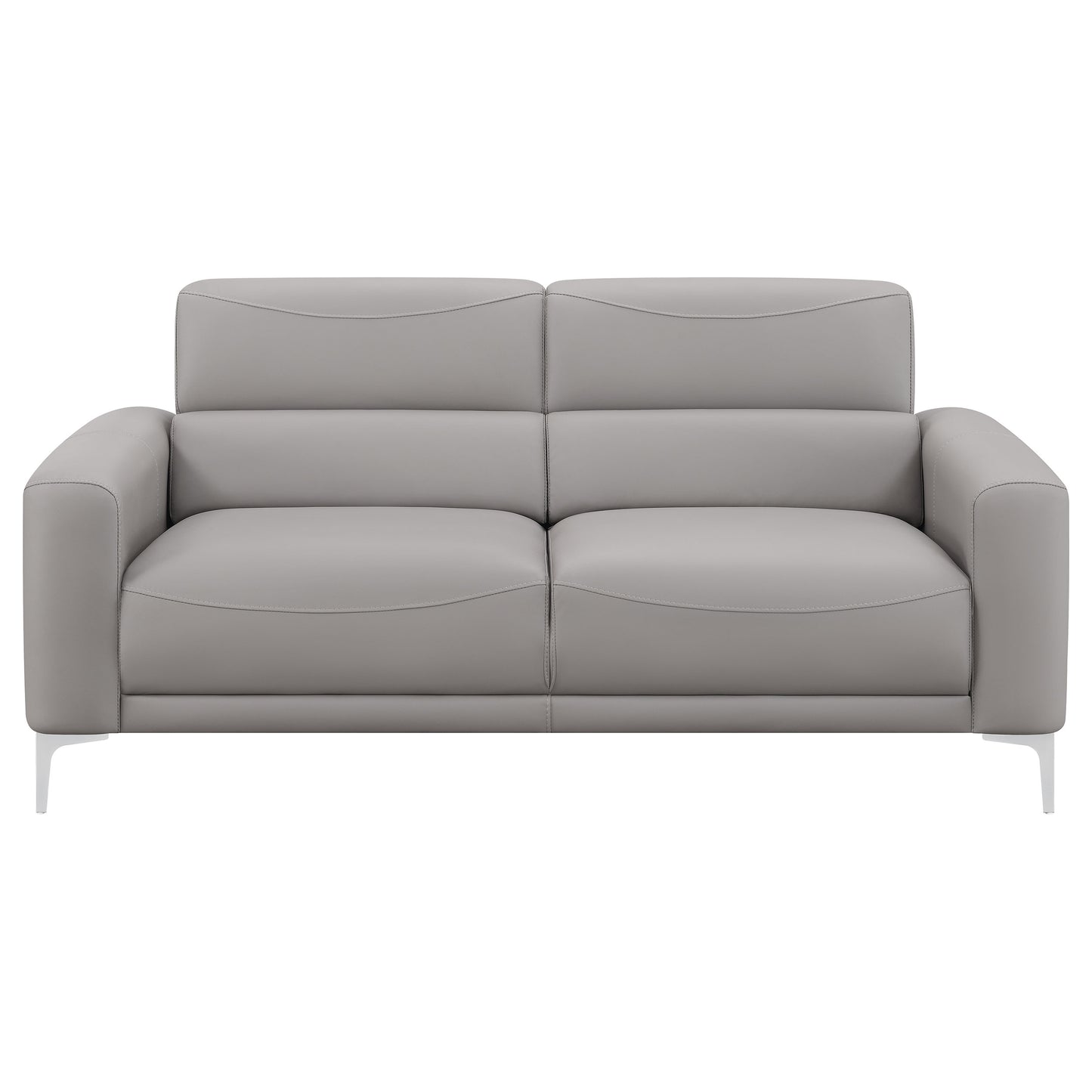 Glenmark 2-piece Upholstered Track Arm Sofa Set Taupe