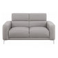 Glenmark 2-piece Upholstered Track Arm Sofa Set Taupe